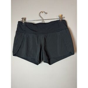 Lululemon Run Times Size tag missing Black Shorts Lined 3.5" Inseam W28